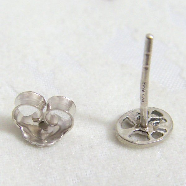 (e1453)Silver earrings motif Tree of Life.